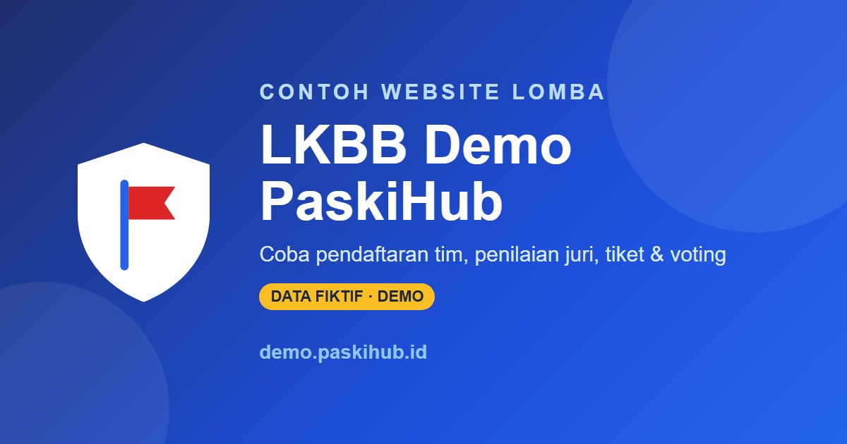 Flyer Contoh Website Lomba — LKBB Demo PaskiHub